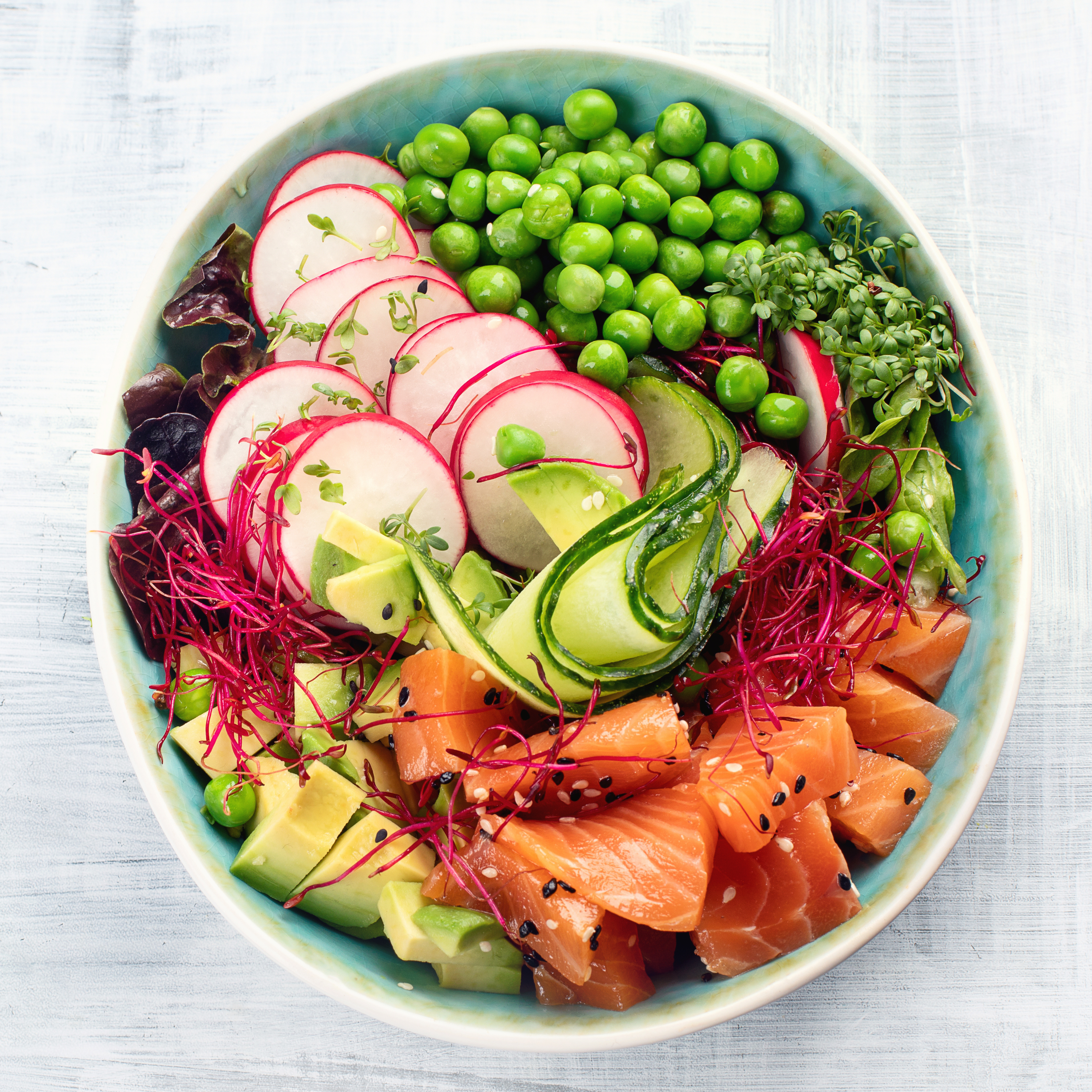 Salmon poke bowl